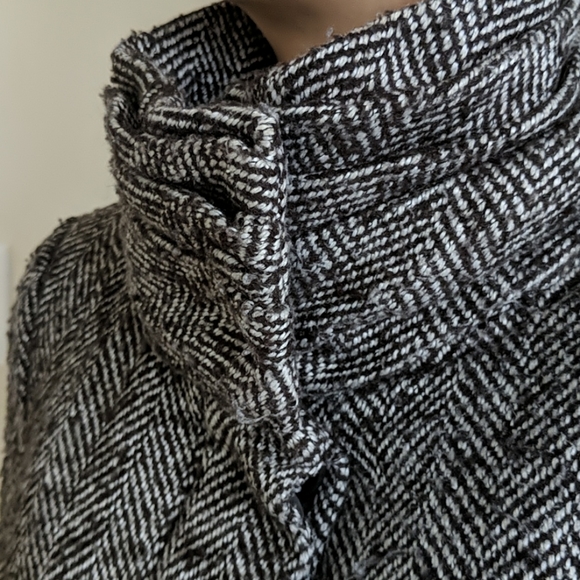 Zara Tweed Pea Coat - Picture 6 of 11